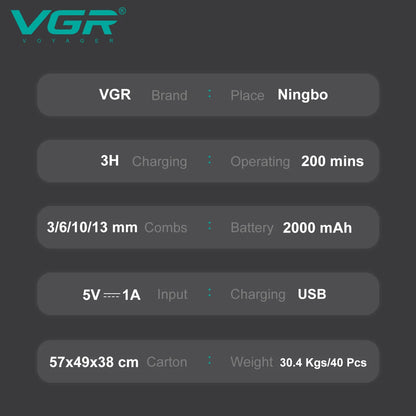ماكينة الحلاقة الاحترافية VGR V-268
