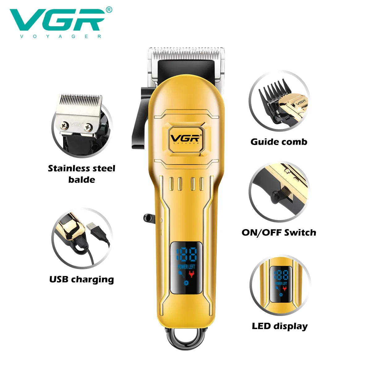 ماكينة الحلاقة الاحترافية VGR V-268
