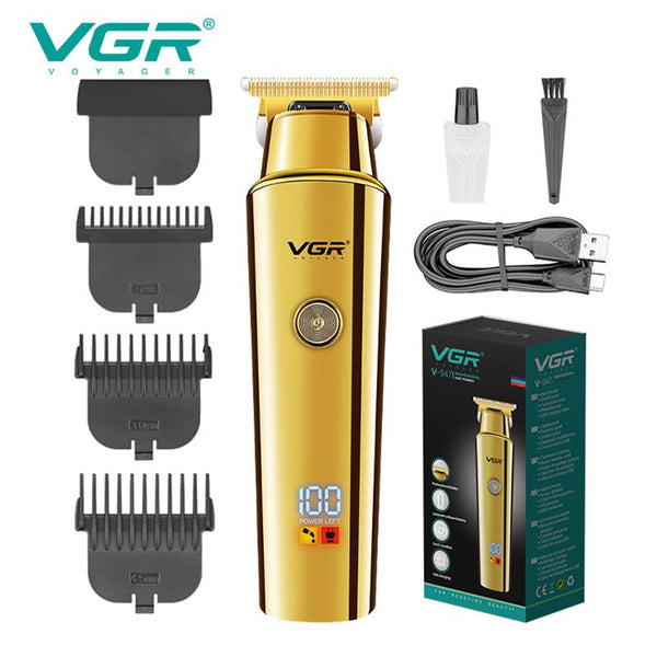 ماكينة حلاقة وتشذيب شعر إحترافية للرجال VGR V-947